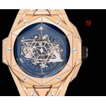 2022年原版復刻新作入荷 ウブロHublot 自動巻ムーブメント腕時計45mm