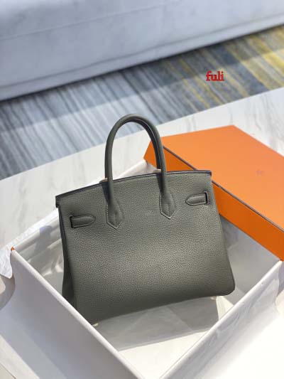 早春新作入荷原版復刻 エルメス Birkin バッグ fuli工場 SIZE: 30 CM