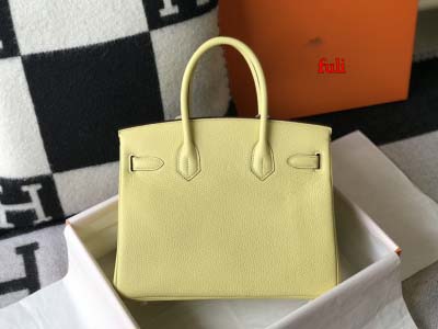 早春新作入荷原版復刻 エルメス Birkin バッグ fuli工場 SIZE: 30 CM