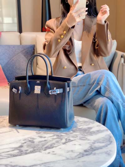 早春新作入荷原版復刻 エルメス Birkin バッグ fuli工場 SIZE: 30 CM