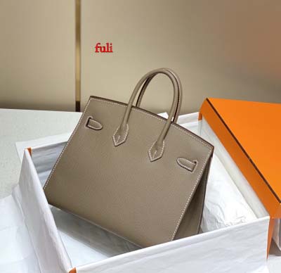 早春新作入荷原版復刻 エルメス Birkin バッグ fuli工場 SIZE: 25 CM