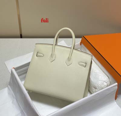 早春新作入荷原版復刻 エルメス Birkin バッグ fuli工場 SIZE: 25 CM