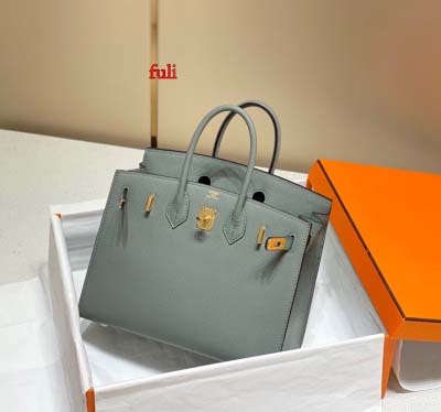 早春新作入荷原版復刻 エルメス Birkin バッグ fuli工場 SIZE: 25 CM