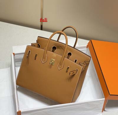 早春新作入荷原版復刻 エルメス Birkin バッグ fuli工場 SIZE: 25 CM