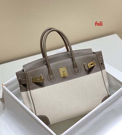 早春新作入荷原版復刻 エルメス Birkin    バッグ fuli工場 SIZE: 25 CM