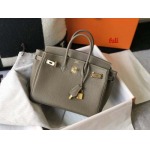 早春新作入荷原版復刻 エルメス Birkin バッグ fuli工場 SIZE: 30 CM