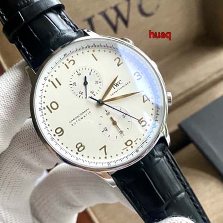 高品質IWC  42mm 自動巻ムーブメント腕時計 huaq工場