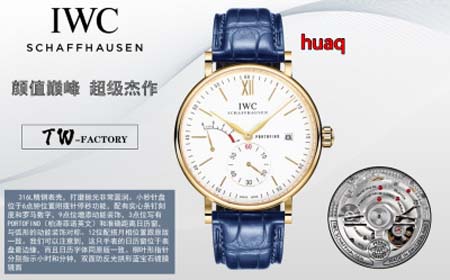 高品質IWC 40mm 自動巻ムーブメント腕時計 huaq工場