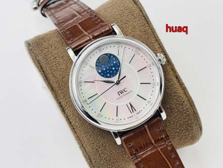 高品質IWC 37MM 女性 自動巻ムーブメント腕時計 huaq工場