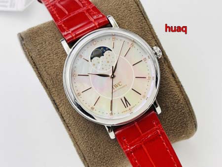 高品質IWC 37MM 女性 自動巻ムーブメント腕時計 huaq工場