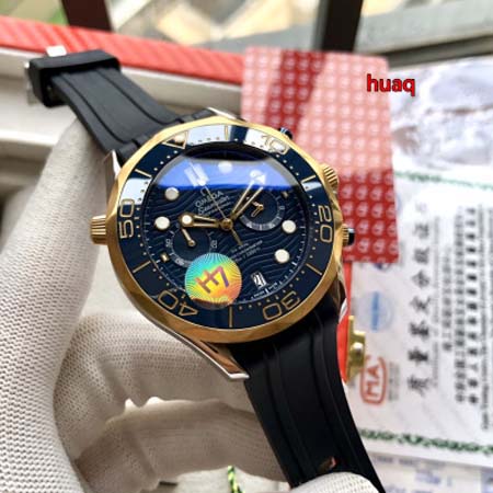 高品質 オメガ44mm 自動巻ムーブメント腕時計 huaq工場