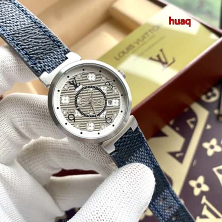 高品質ルイヴィトン  34mm 石英腕時計 huaq工場