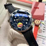 高品質 オメガ44mm 自動巻ムーブメント腕時計 huaq工場