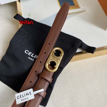 2023年高品質新作入荷CELINE 女性 ベルト25mm 本革feifan工場