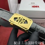 2023年高品質新作入荷ジバンシ ベル34mm 本革 henfa工場