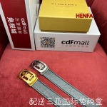 2023年高品質新作入荷バーバリー  ベル34mm 本革 henfa工場