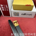 2023年高品質新作入荷バーバリー  ベル34mm 本革 henfa工場