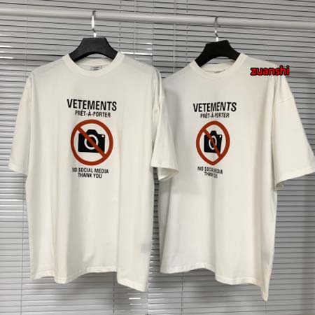 2023年10月20日秋冬人気新品入荷 Vetements 半袖 TシャツZUANSHI工場