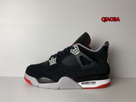 新作入荷Air Jordan 4 Retro Bred  NIKE スニーカー QIAOBA工場.SIZE:36-46