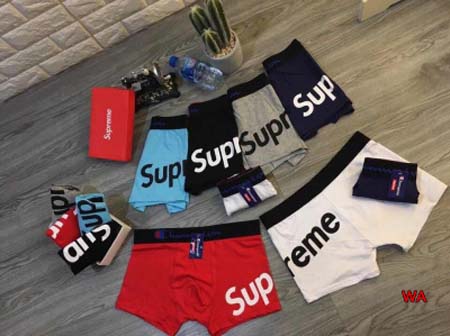 2024年新品人気SUPREME メンズ 下着一箱ごとに3枚