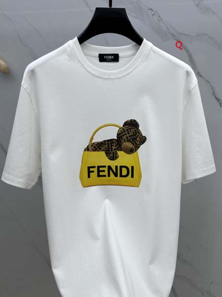 2024年7月11日夏季新品入荷FENDI半袖 Tシャツ qiang工場