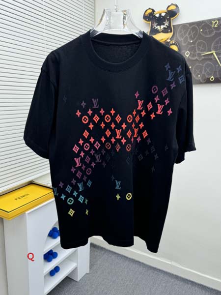 2024年7月11日夏季高品質入荷ルイヴィトン半袖 Tシャツ...