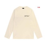 2024年7月30日早秋新品入荷 OFF WHITE  長袖 Tシャツ 108工場