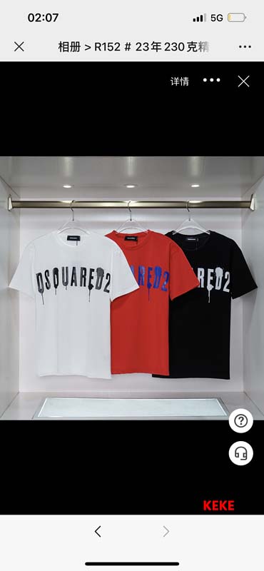 2024年新作入荷 DSQUARED2 半袖 Tシャツ ke...