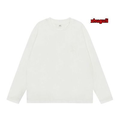 秋冬新品入荷 AMI長袖 Tシャツ  ZHUGULI工場