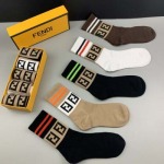 2024年秋冬新品人気 FENDI  靴下一箱5足セット