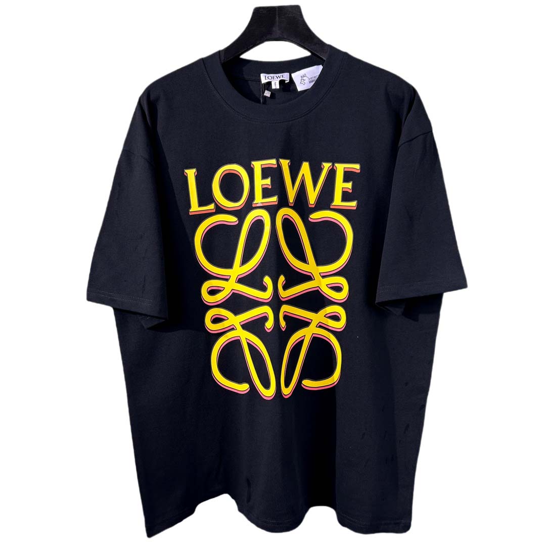 人気新品入荷 LOEWE  綿半袖 Tシャツ260g 男女兼...