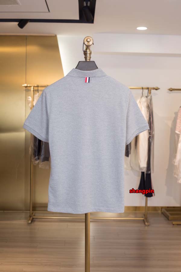 2025年春夏高品質新品 THOM BROWNE ポロシャツ半袖 Tシャツ shp工場