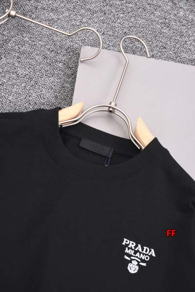 2025年高品質 新品春夏PRADA  半袖Tシャツ 綿 Tシャツ 男女兼用 HUAREN工場