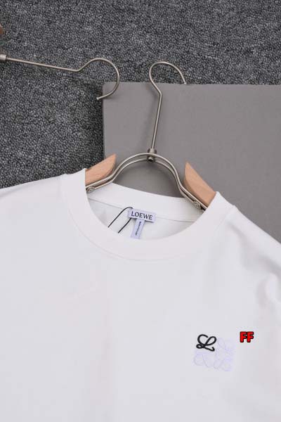 2025年高品質 新品春夏LOEWE  半袖Tシャツ 綿 Tシャツ 男女兼用 HUAREN工場