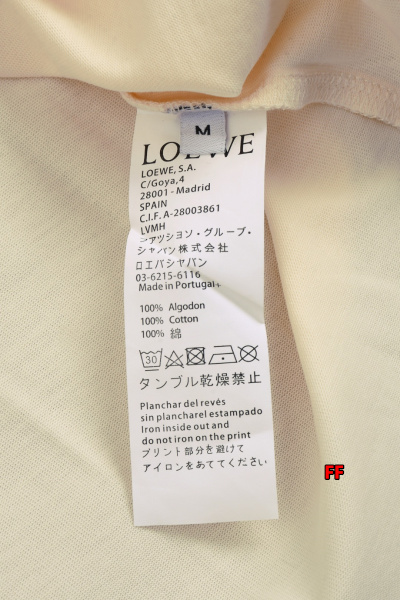 2025年新品春夏LOEWE 半袖Tシャツ 綿 Tシャツ 男女兼用 HUAREN工場