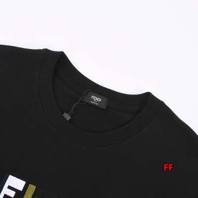 2025年新作早春 FENDI 半袖 Tシャツ 綿 男女兼用  FF工場