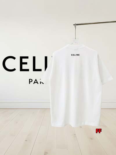 2025年新作早春 CELINE 半袖 Tシャツ 綿 男女兼用  FF工場