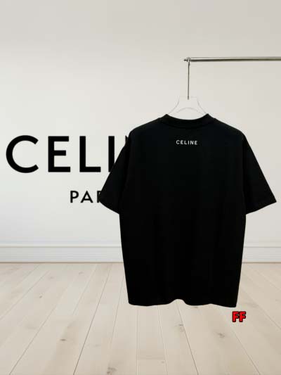 2025年新作早春 CELINE 半袖 Tシャツ 綿 男女兼用  FF工場