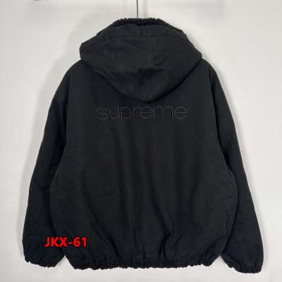 2024年12月19日秋冬高級品新作 SUPREME Faux Shearling Lined Bomber Jacket  ラムの綿毛アウターデニムのアウター 61工場