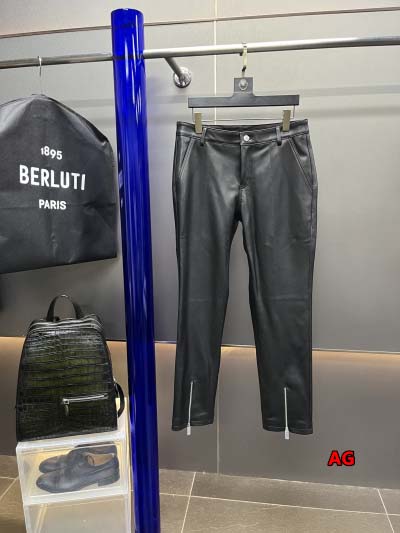 秋冬原版復刻 新品 Berluti 本革長ズボン ag工場