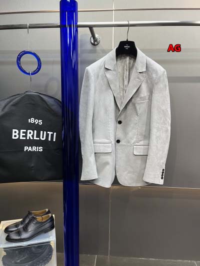 秋冬原版復刻 新品 Berluti 本革 ジャケットアウター...