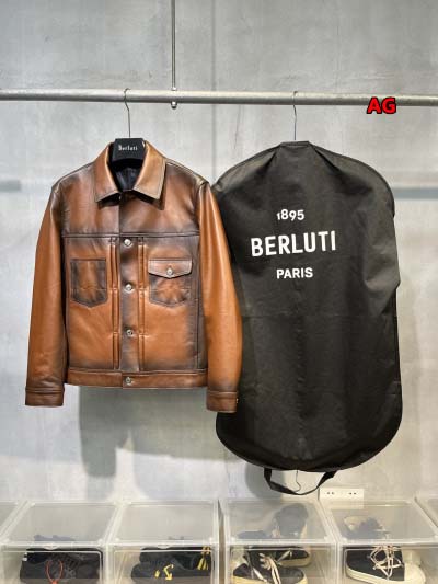 秋冬原版復刻 新品 Berluti 本革 ジャケットアウター...