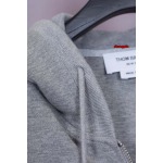 秋冬高品質 THOM BROWNE スウェットパーカー  ジップアップ shp工場