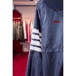 秋冬高品質 THOM BROWNE スウェットパーカー  ジップアップ shp工場