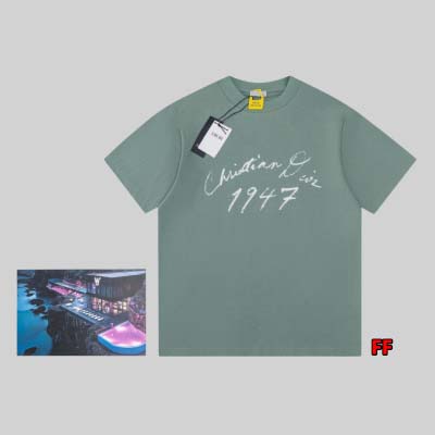 2025年高品質 新品春夏ディオール 半袖Tシャツ 綿 Tシ...