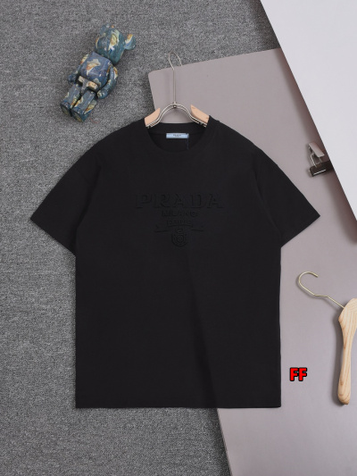 2025年新品春夏PRADA  半袖Tシャツ 綿 Tシャツ ...