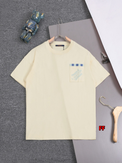 2025年新品春夏ルイヴィトン 半袖Tシャツ 綿 Tシャツ ...