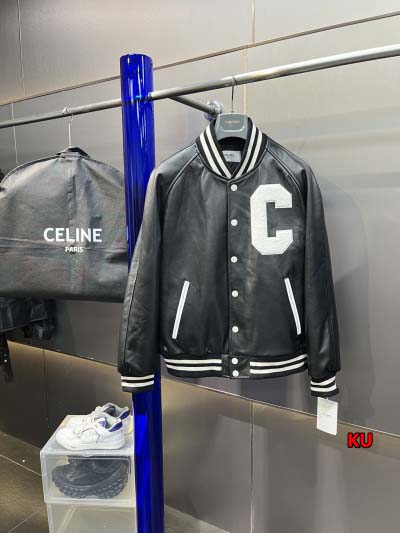 2024年原版復刻秋冬CELINE 本革 ジャケットアウター...