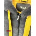 2024年原版復刻秋冬FENDI 本革 ミンク 毛皮 ジャケットアウター  mm工場