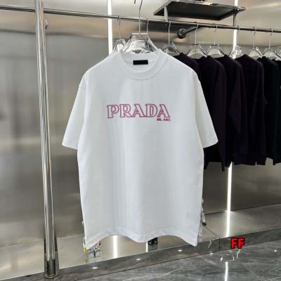 2025年新作春夏 PRADA  半袖 Tシャツ 綿  bo...